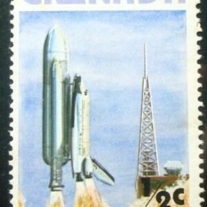 Selo postal de Grenada de 1978 Space Shuttle Launch