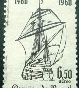 Selo postal do Brasil de 1960 Dom Henrique - A 100 U