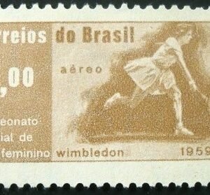 Selo postal do Brasil de 1960 Maria Ester Bueno - A 101 N