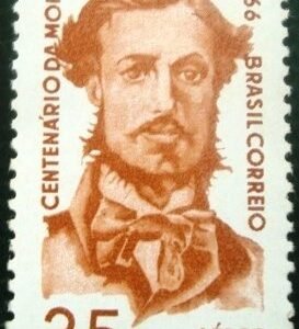 Selo postal do Brasil de 1966 Mariz e Barros - A 109 N