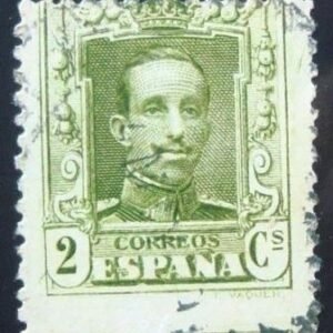 Selo postal da Espanha de 1922 King Alfonso XIII 2 U SEV