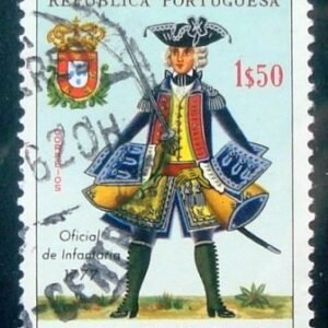 Selo postal de Angola de 1966 Infantry Officer 1777 U