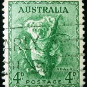 Selo postal da Austrália de 1956 Koala 4 U