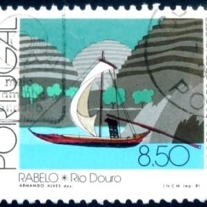 Selo postal de Portugal de 1981 Rabelo - 1517 U