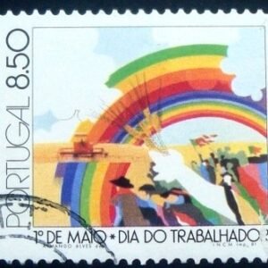 Selo postal de Portugal de 1981 May Day Agriculture