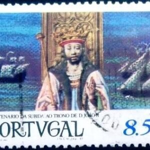 Selo postal de Portugal de 1981 Ascent to the Throne of John D II