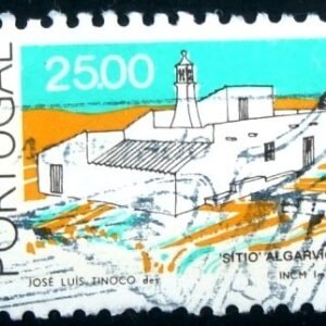 Selo postal de Portugal de 1985 Sítio Algarvio