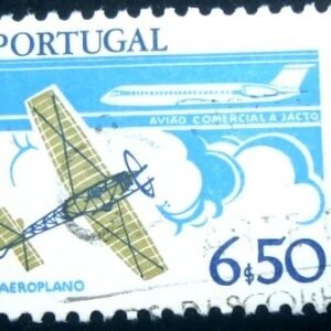 Selo postal de Portugal de 1980 Monoplane - 1475 U