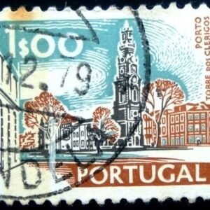 Selo postal de Portugal de 1977 Torre dos Clérigos Porto yVI
