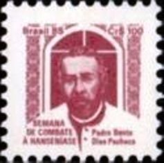 )Selo postal do Brasil de 1985 Padre Bento H 22 N