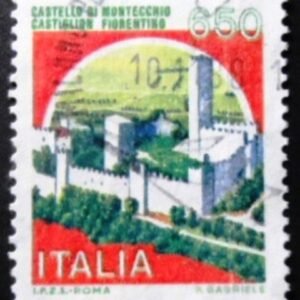 Selo da Itália de 1986 Castle Montecchio U