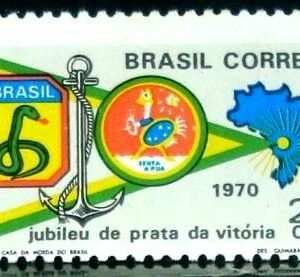 Selo postal Comemorativo do Brasil de 1970 - C 684 M