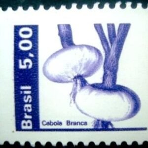Selo postal do Brasil de 1982 Cebola Branca M