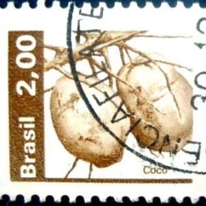 Selo postal do Brasil de 1982 Coco