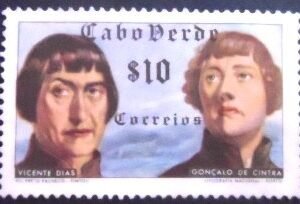 Selo postal de Cabo Verde de 1952 V. Dias and G. de Cintra