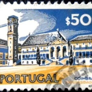 Selo postal de Portugal de 1974 Coimbra University