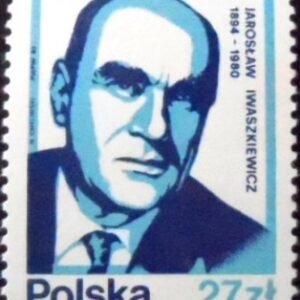 Selo postal da Polônia de 1983 Jaroslaw Iwaszkiewicz