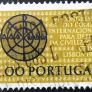 Selo postal de Portugal de 1966 Christ Monogramm