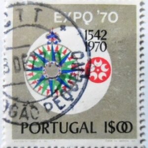 elo postal de Portugal de 1970 Expo 70 Osaka