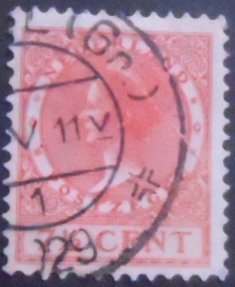 Selo postal da Holanda de 1926 Queen Wilhelmina 7½ A