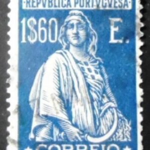 Selo postal de Portugal de 1926 Ceres 1$60 - 416 U