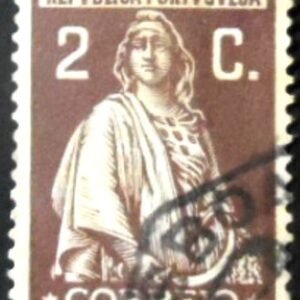 Selo postal de Portugal de 1926 Ceres