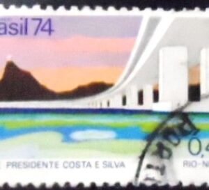 Selo postal Comemorativo do Brasil de 1974 - C 834 U
