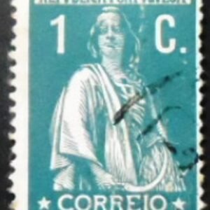 Selo postal de Portugal de 1912 Ceres 1