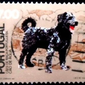 Selo postal de Portugal de 1981 Portuguese Water Dog