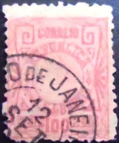 Selo postal do Brasil de 1893 Cabecinha - 80 A