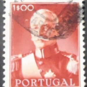 Selo postal de Portugal de 1945 President Carmona 1$ - 654 U