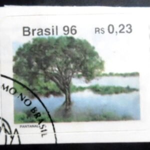 Selo postal do Brasil de 1996 Pantanal MCC