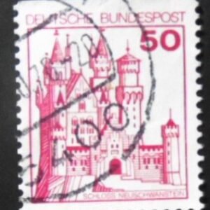 Selo postal da Alemanha de 1977 Neuschwanstein Castle Ci