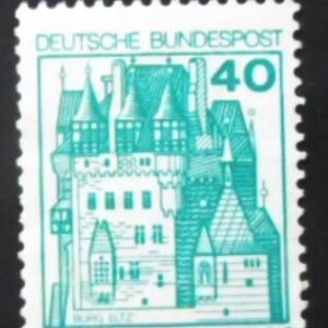 Selo postal da Alemanha de 1977 Eltz Castle M