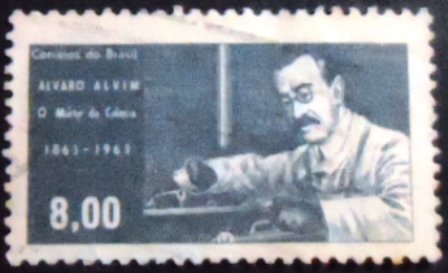Selo postal do Brasil de 1963 Álvaro Alvim - C 504 U