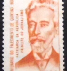 Selo postal do Brasil de 1962 Quintino Bocaiuva