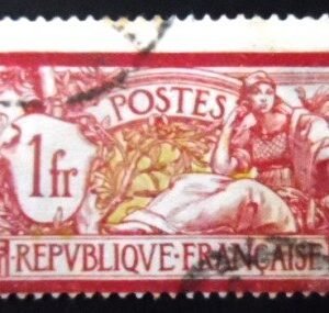 Selo postal da França 1900 Allegorical subjects Type Merson 1