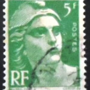 Selo postal da França 1945 Marianne type Gandon 5