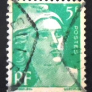 Selo postal da França 1948 Marianne type Gandon 5