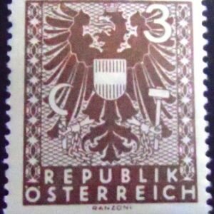 Selo postal da Áustria de 1945 Coat of arms 3