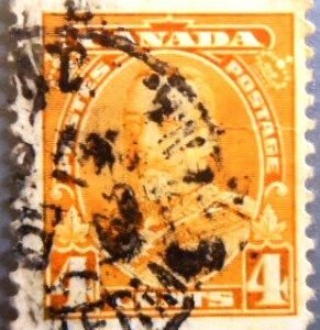 Selo postal do Canadá de 1935 King George V 1935
