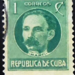 Selo postal de Cuba de 1917 José Julian Marti