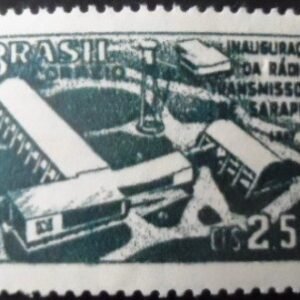 Selo postal de 1957 Estação de Sarapuí - C 397 N