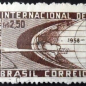 Selo postal do Brasil de 1958 Conferência de Investimentos - C 415 U