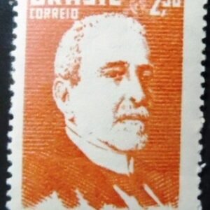 Selo postal do Brasil de 1958 Júlio Bueno Brandão