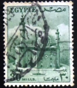 Selo postal do Egito de 1953 Sultan Hussein Mosque 30