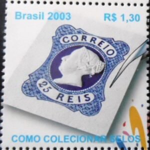 Selo postal do Brasil de 2003 Selo Português