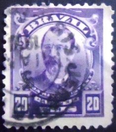 Selo postal do Brasil de 1906 Benjamin Constant