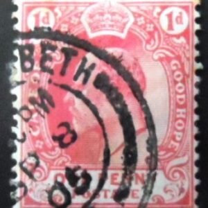 Selo postal do Cabo da Boa Esperança de 1902 King Edward VII 1d