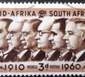 Selo postal da África do Sul de 1960 Union Day